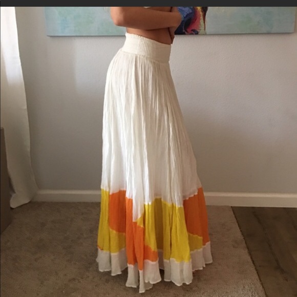 Free People Dresses & Skirts - Free People Gauzy Cotton Maxi Skirt SP NWT